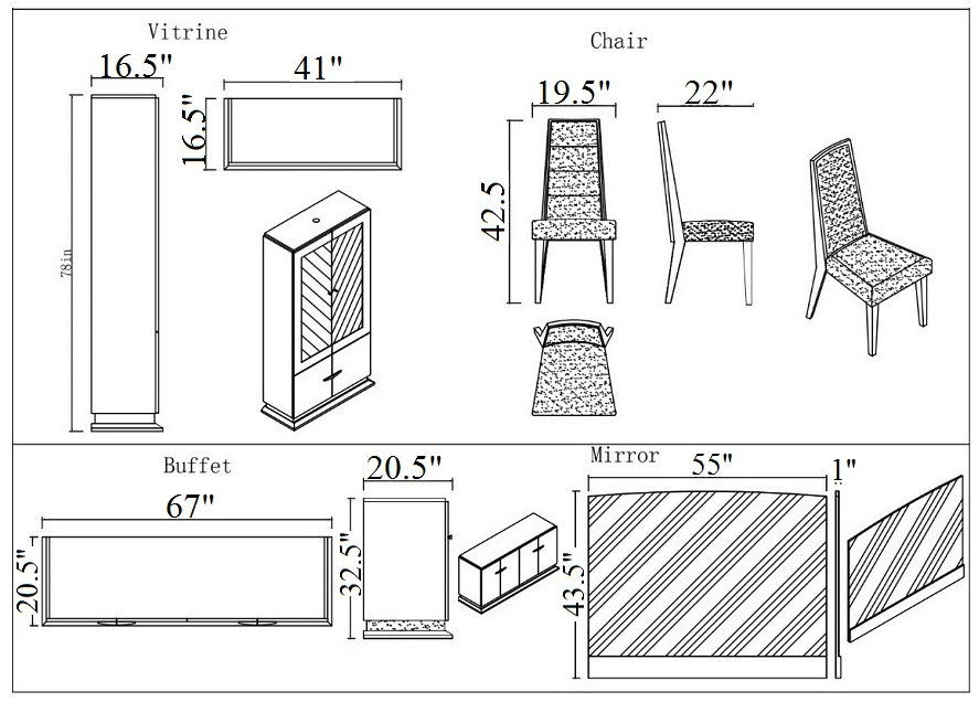 Valentina Dining Chair-Dining Side Chairs-Jennifer Furniture