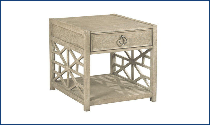 VISTA BISCAYNE DRAWER END TABLE-End Tables-Jennifer Furniture