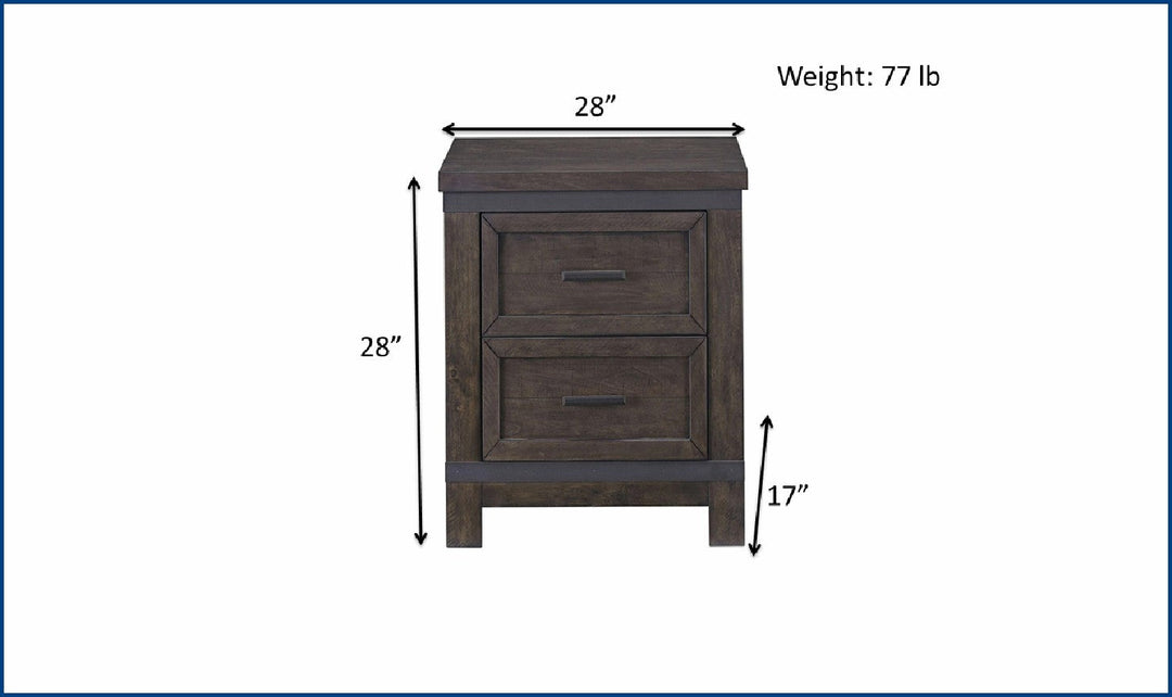 Warewood Nightstand-Nightstands-Jennifer Furniture