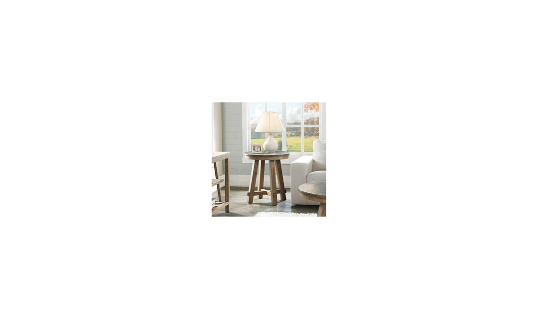 Weatherford Rnd End Tbl-base-End Tables-Jennifer Furniture