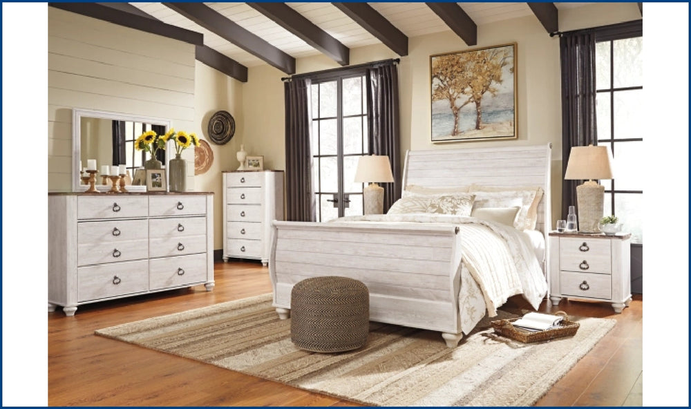 Willowton Bed-Beds-Jennifer Furniture