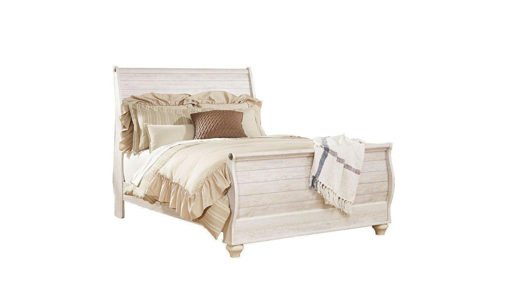 Willowton Sleigh Bedroom Set-Bedroom Sets-Jennifer Furniture