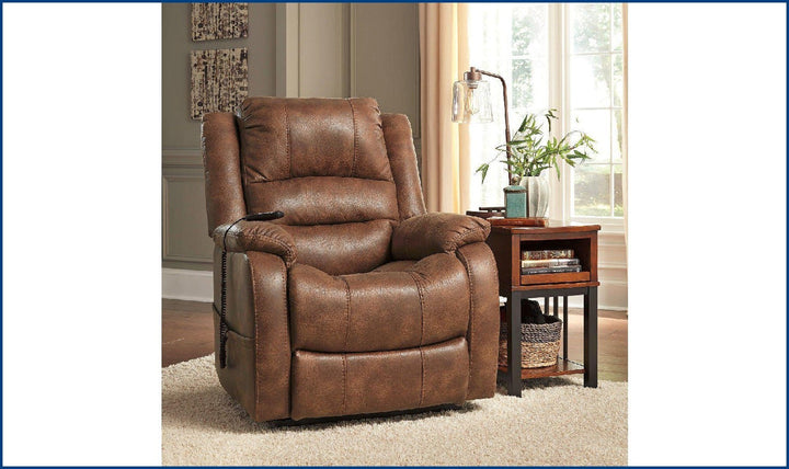 Yandel Power Lift Recliner-Recliner Chairs-Jennifer Furniture